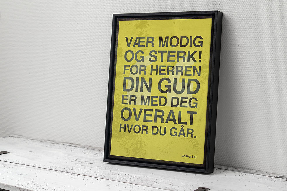 Miniatyrbilde: Modig og sterk /// Jos 1.9