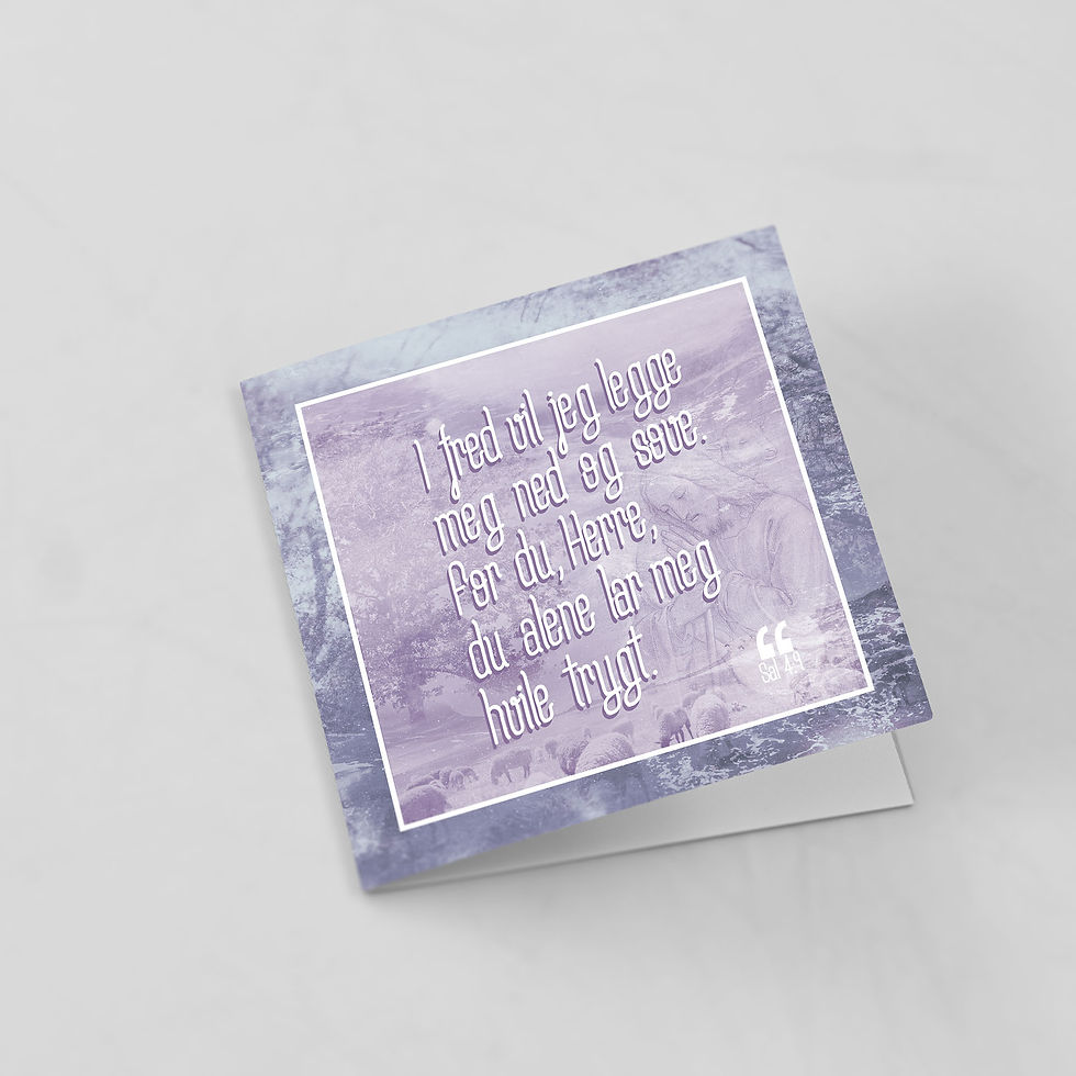 Miniatyrbilde: Hvile trygt /// Sal. 4.9