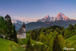 Alpenglühen und der Königssee