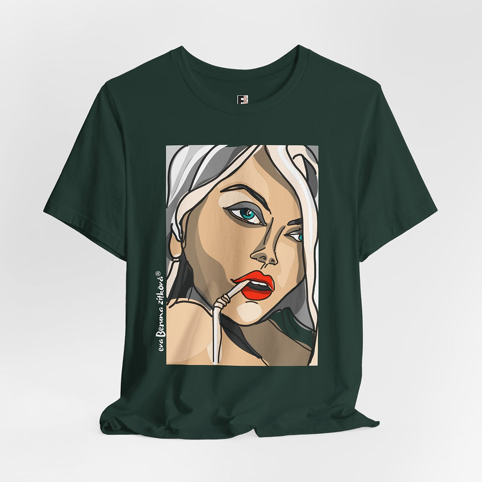 Thumbnail: BRČKO, T-shirt with author's motif/Artistic print/Eva Beruna Zítková