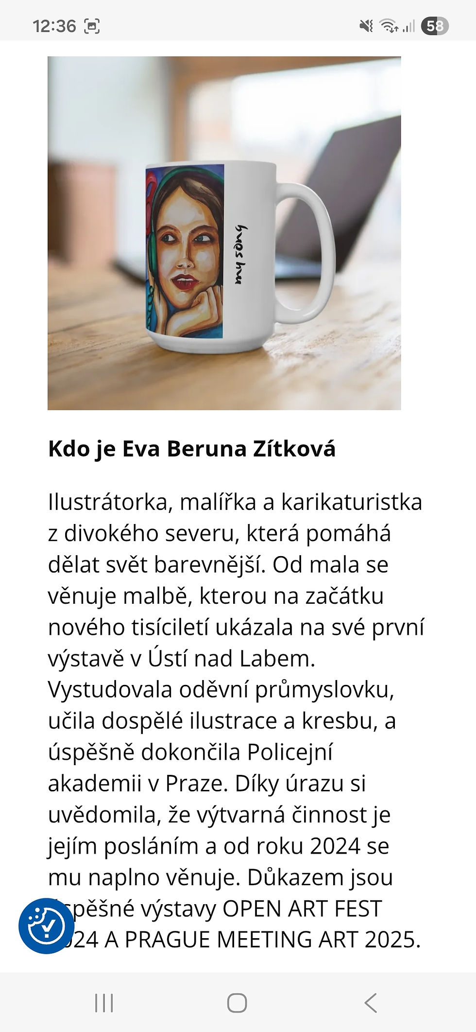 Miniatura: KARIKATURA formát A3 1-2 OSOBY+HRNEK S POTISKEM