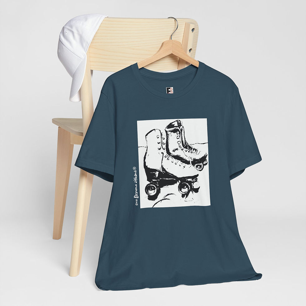 Thumbnail: IT'S GOING TO BE A RIDE, T-shirt with an author's motif - original print/ Eva Beruna Zítková