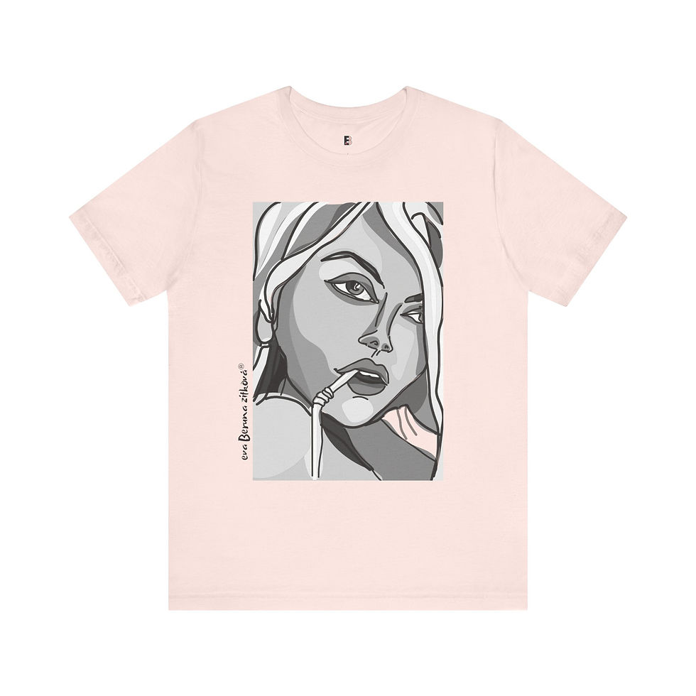 Thumbnail: BRČKO, T-shirt with an author's motif / Artistic print/Eva Beruna Zítková