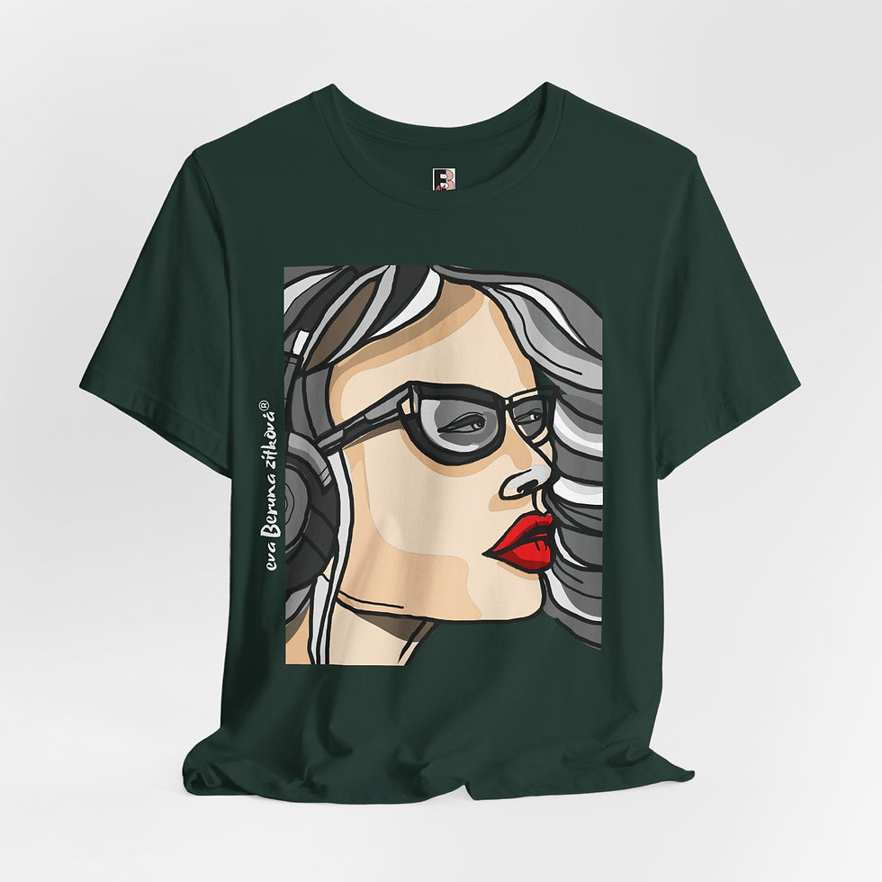 Thumbnail: WAU, T-shirt with an author's motif/ Artistic print/ Eva Beruna Zítková