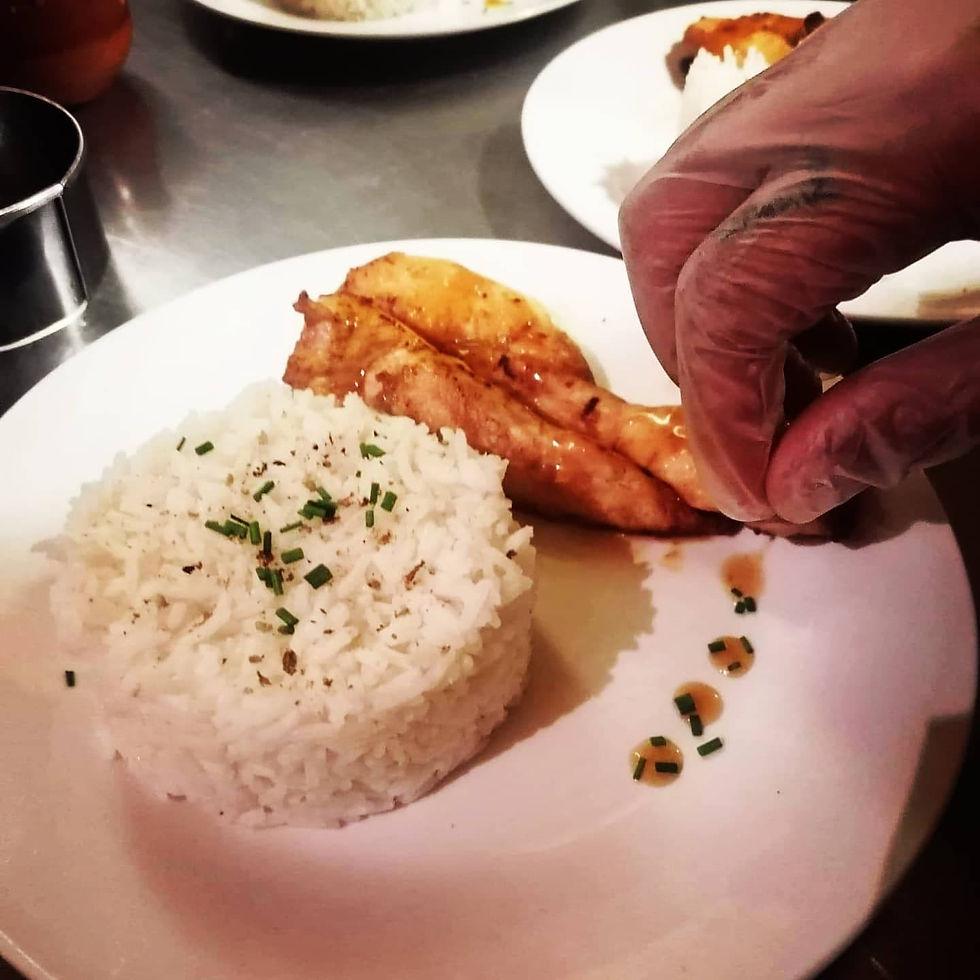 filet de poulet et son riz