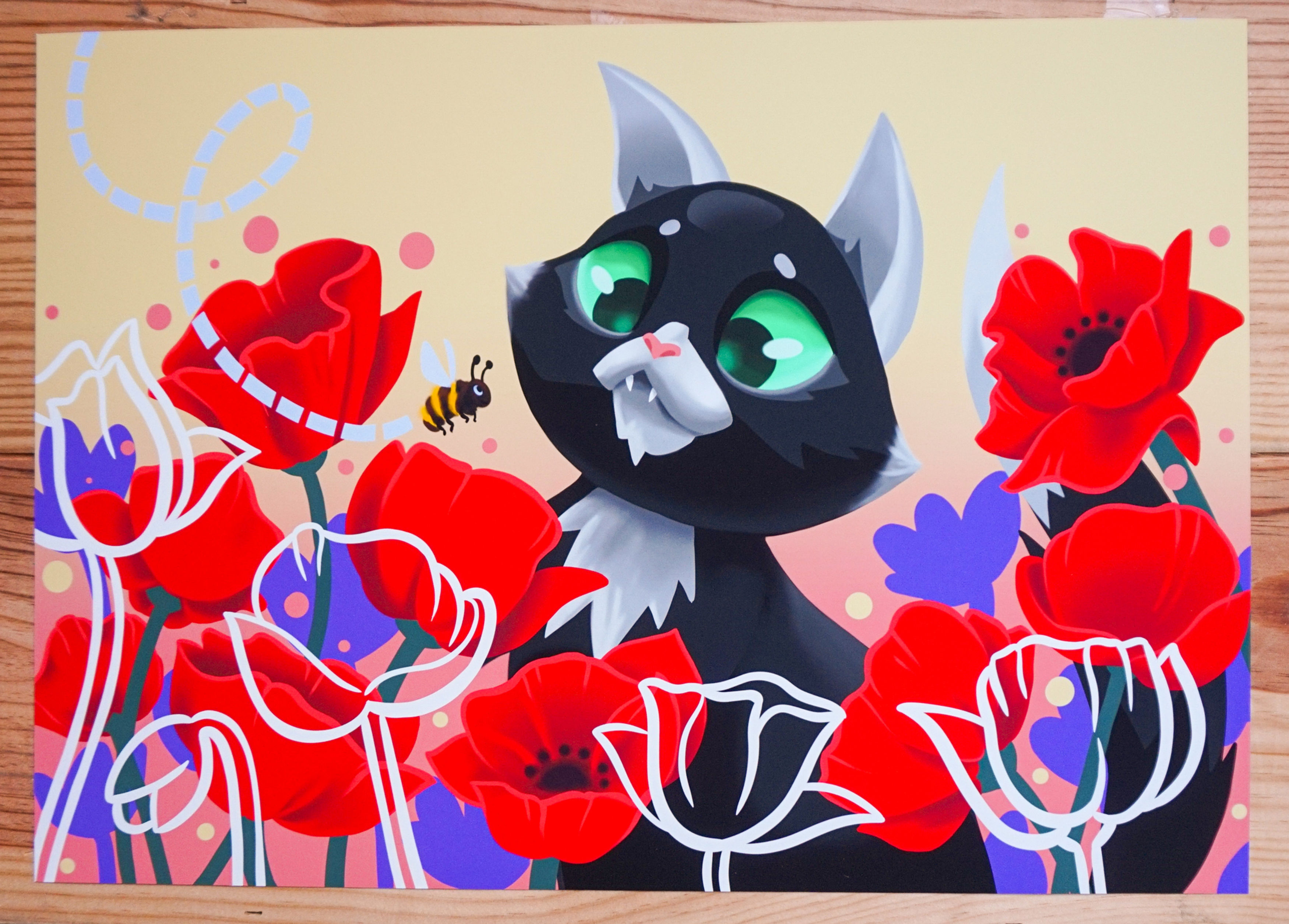 Country Cat - A3 print