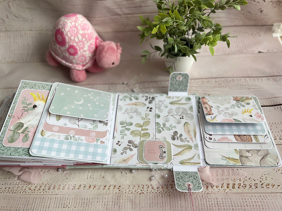 Miniature : 👶 Album photo Scrapbooking "Lullaby" – Souvenirs de Bébé