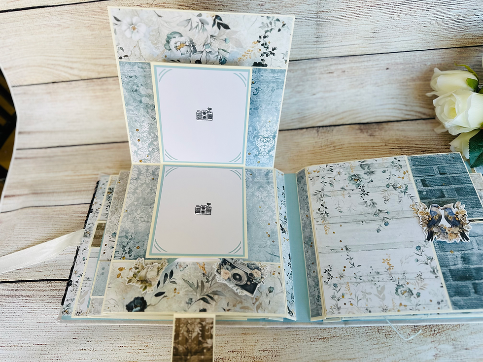 Miniature : Album photo scrapbooking pop-up " Forever Blue"