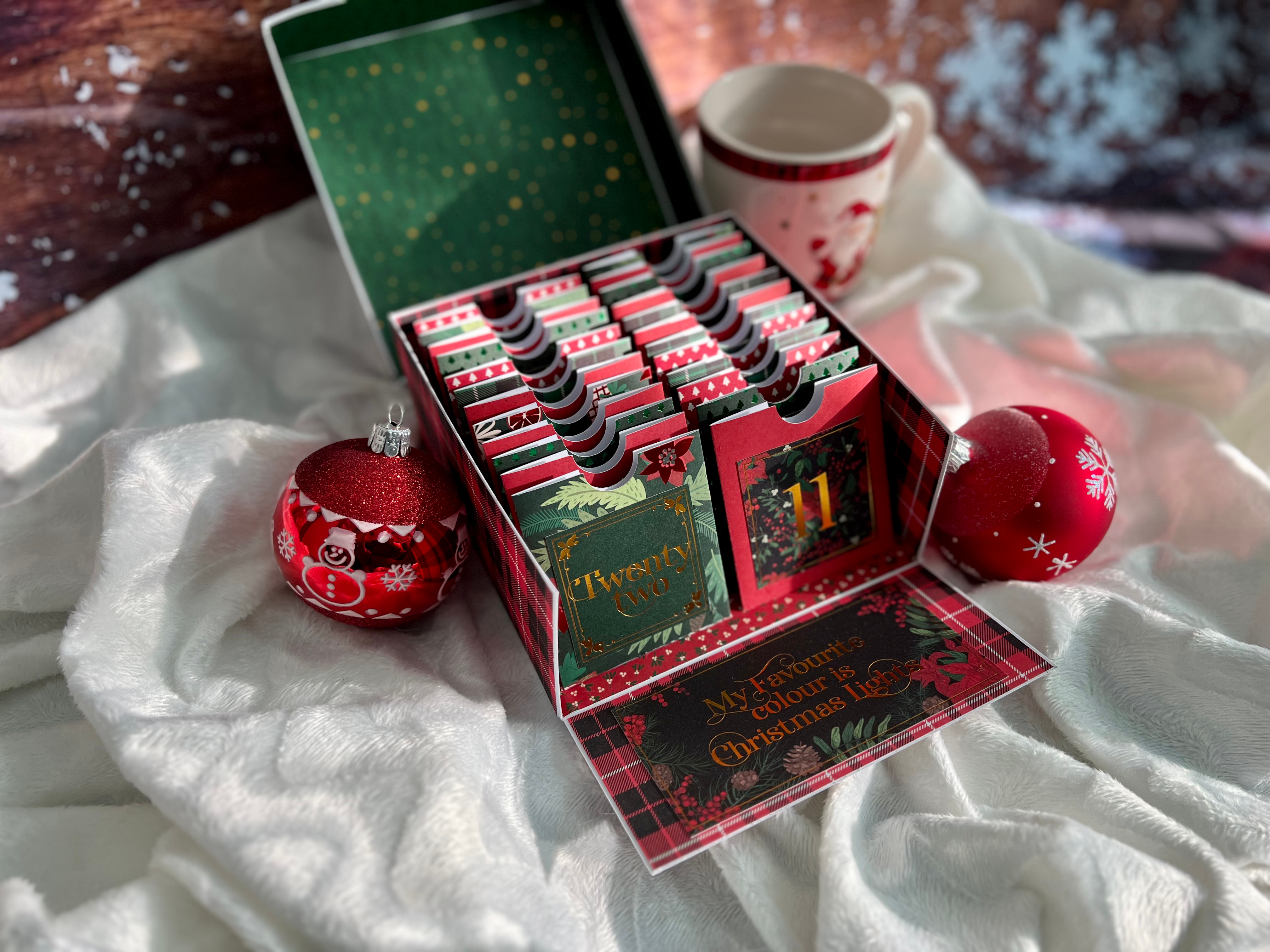 Calendrier de l'Avent boite à thé "Santa"