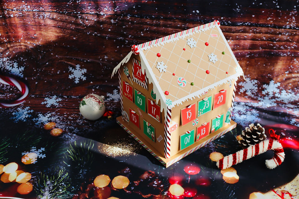 Miniature : calendrier de l'Avent "maison en pain d'épice"