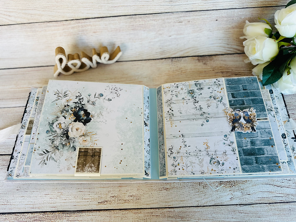 Miniature : Album photo scrapbooking pop-up " Forever Blue"