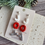 Miniature : "Boucles d'oreilles Joy blanc irisé fait main pâte polymère résine UV bijoux Noël"
