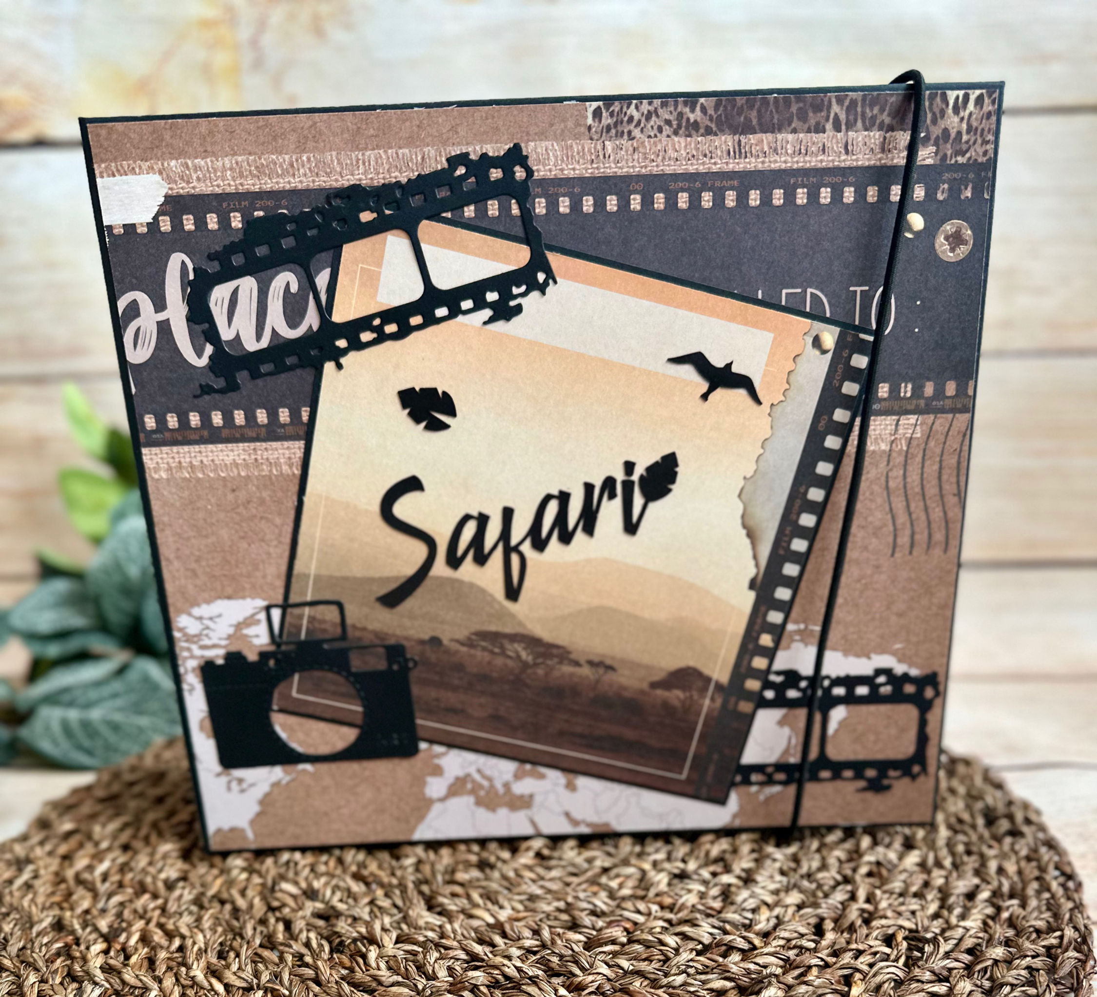 Album photo scrapbooking pop-up "Safari"