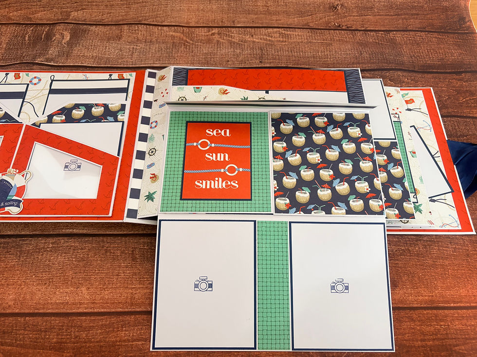 Miniature : 🌊 Set Sail – Album Scrapbooking Déstructuré Bord de Mer ⚓✨