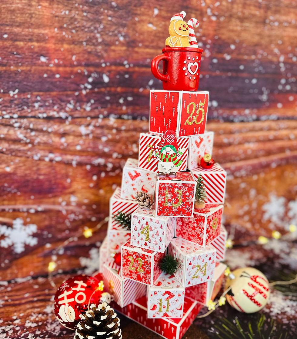 Miniature : Calendrier de l'Avent pyramide "pain d'épice"