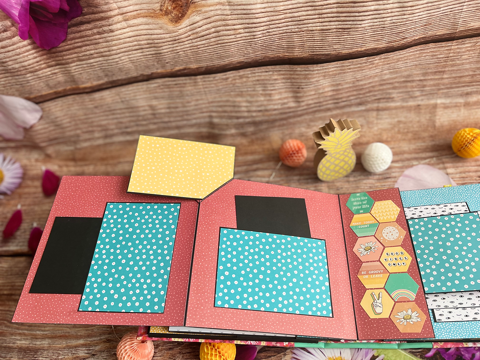 Miniature : 🌼 Album photo Scrapbooking "Good Vibes" – Pop-up & fleurs