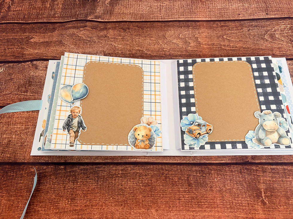 Miniature : 🧸 Toy & Boy – Mini Album Scrapbooking Bébé Garçon 💙