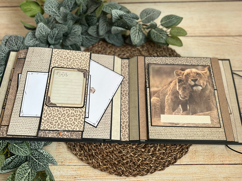 Miniature : Album photo scrapbooking pop-up "Safari"