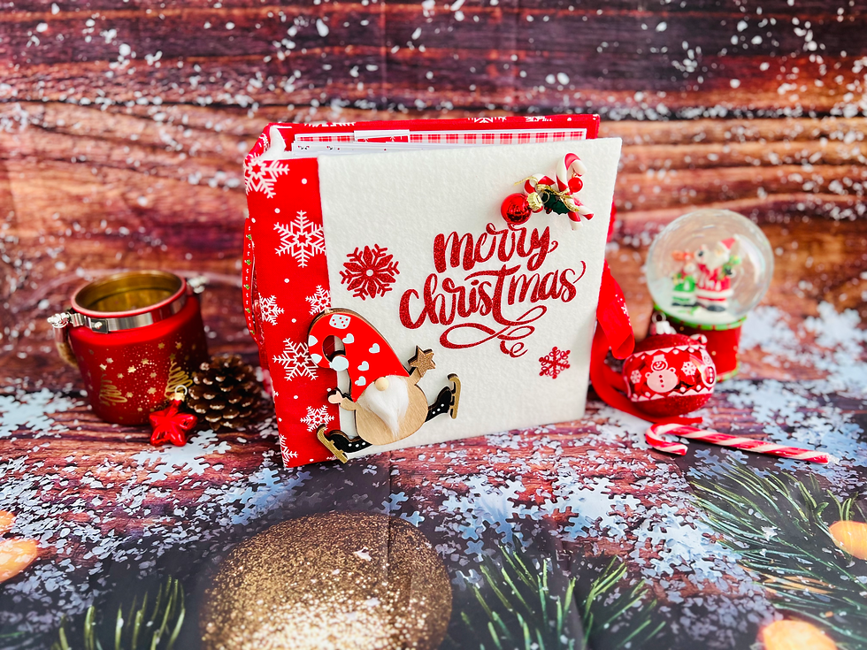 Miniature : Album photos pop-up scrapbooking "Gnomes Christmas"