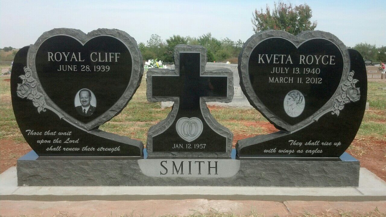 Companion Upright Monuments Nelson Monument Company in Oklahoma