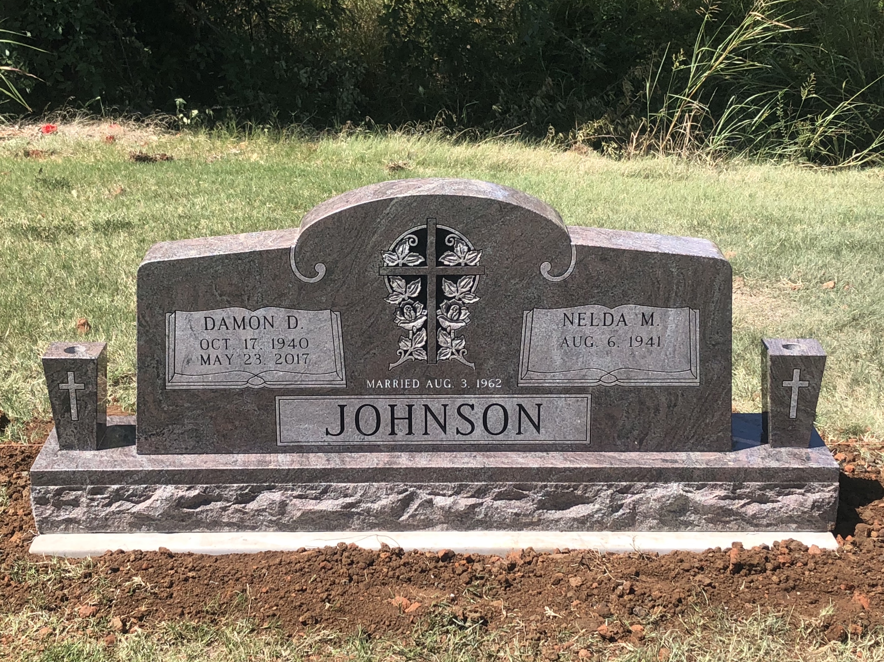 Companion Upright Monuments Nelson Monument Company in Oklahoma
