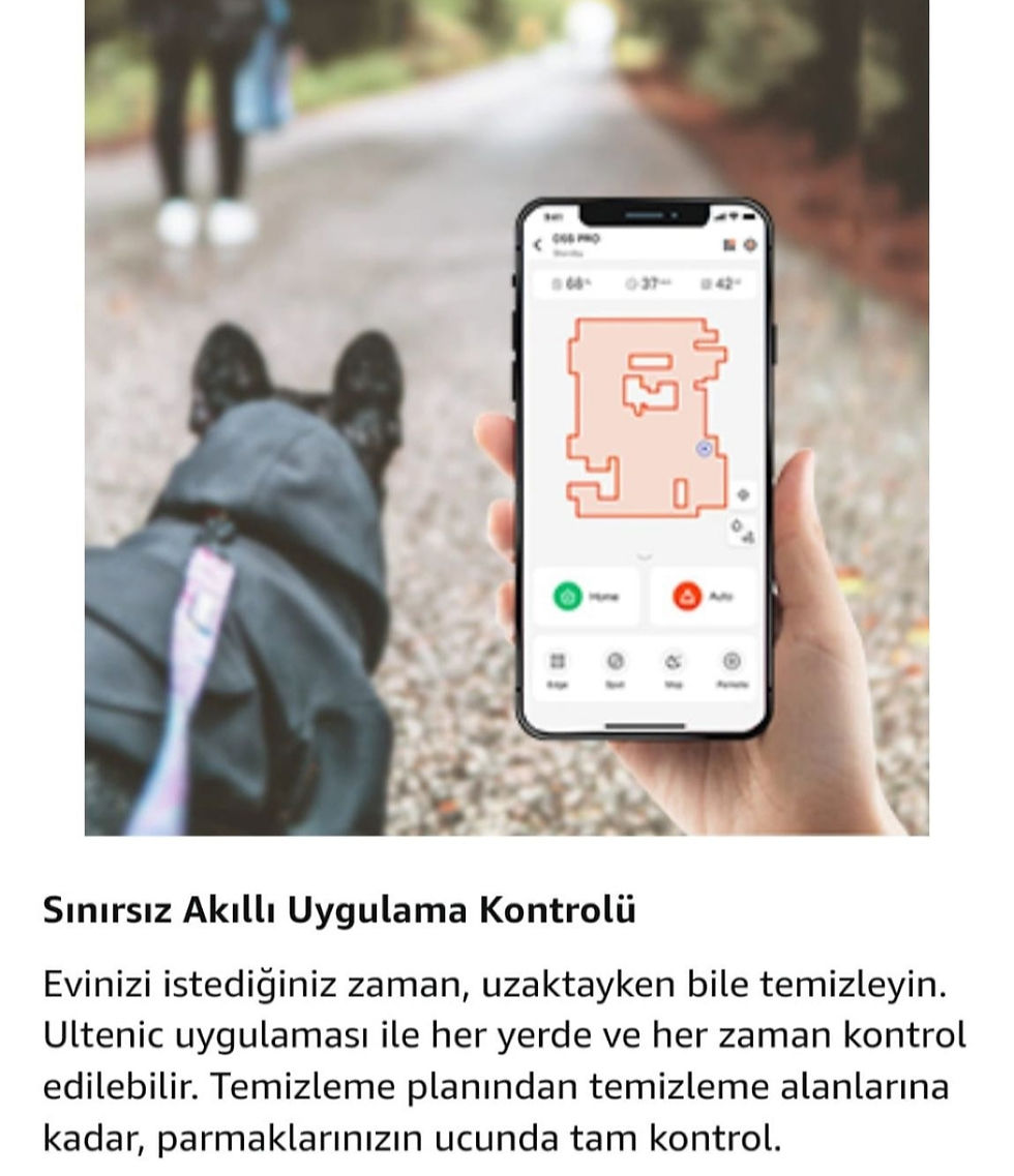 Küçük resim: Ultenic D5s Pro Vacuum&Mop Robot Süpürge