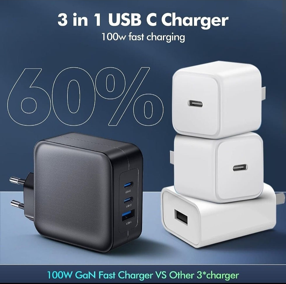 Küçük resim: USB C  Şarj cihazı 100W HTTWCOD3