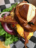 Pimento Cheese and Bacon Burger