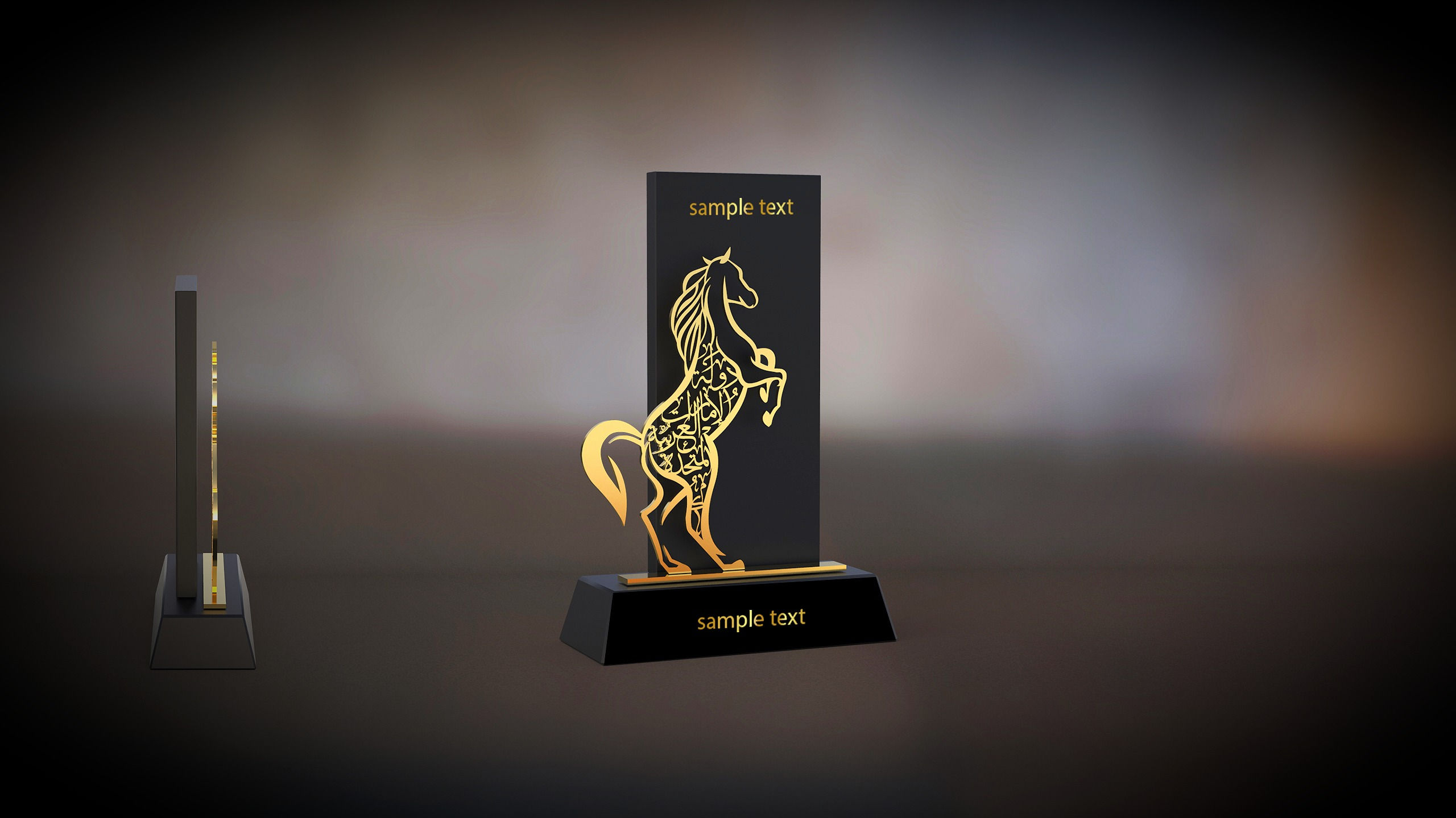 Horse Replica Shape Trophy Gift