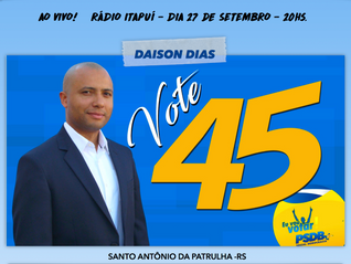 ATENÇÃO!
Debate com os candidatos a Prefeitura de Santo Antônio da Patrulha.