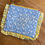 Thumbnail: Blue and Yellow Floral Ruffle Pouch