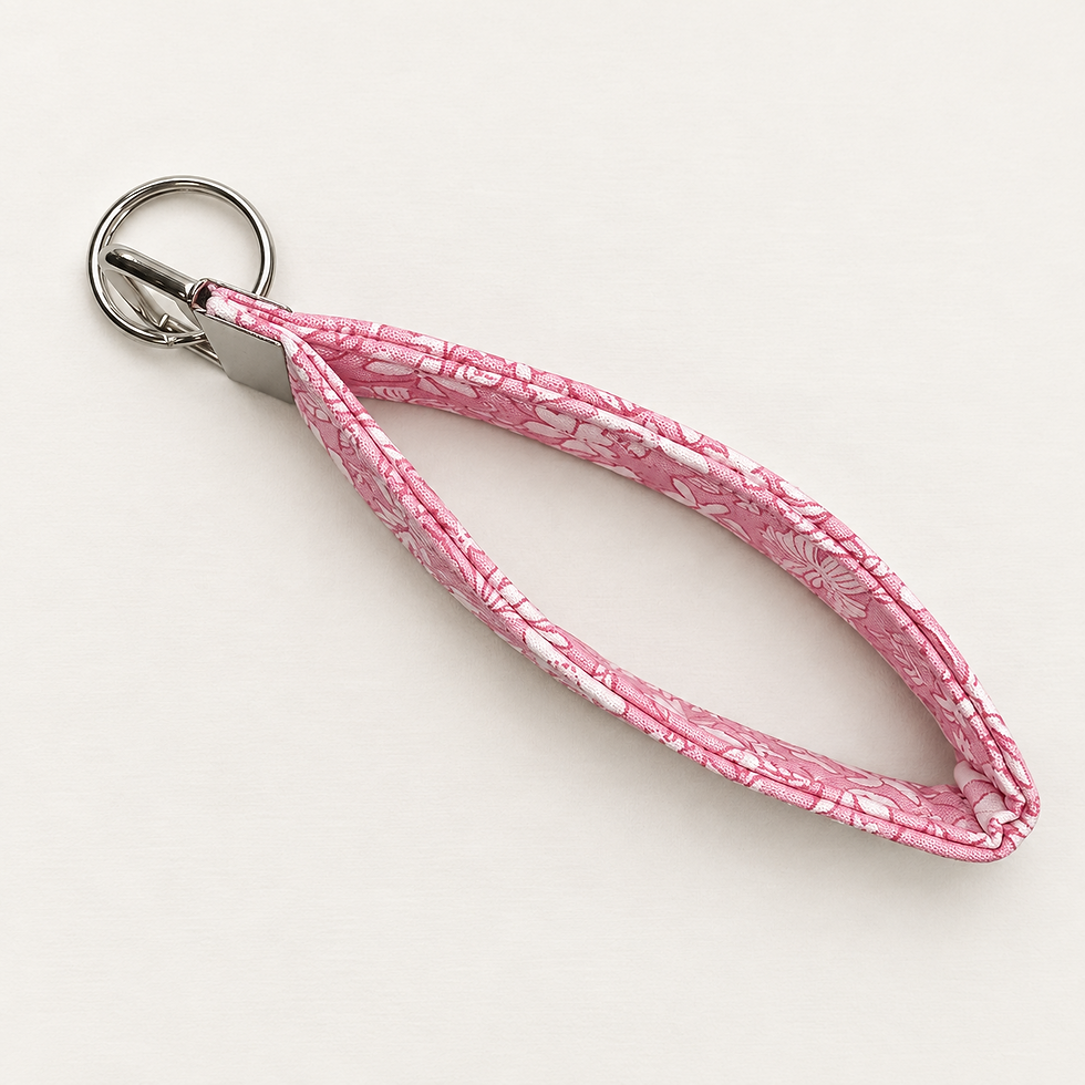 Pink Meadow Liberty Wristlet – looped wristlet view