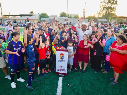 Inauguran rehabilitado Campo Deportivo Valle del Álamo; espacio impulsado por la comunidad ya es una realidad