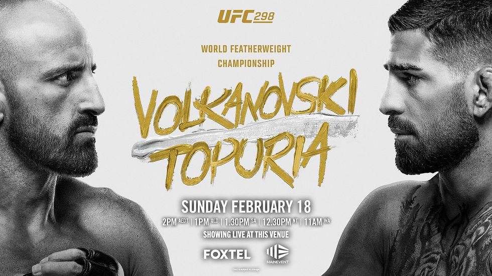 UFC 298: Volkanovski v Topuria