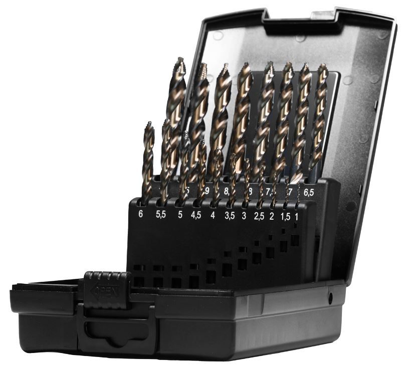 HSSE-Co 5% Fast Step Drill Bit Set 1-10 mm