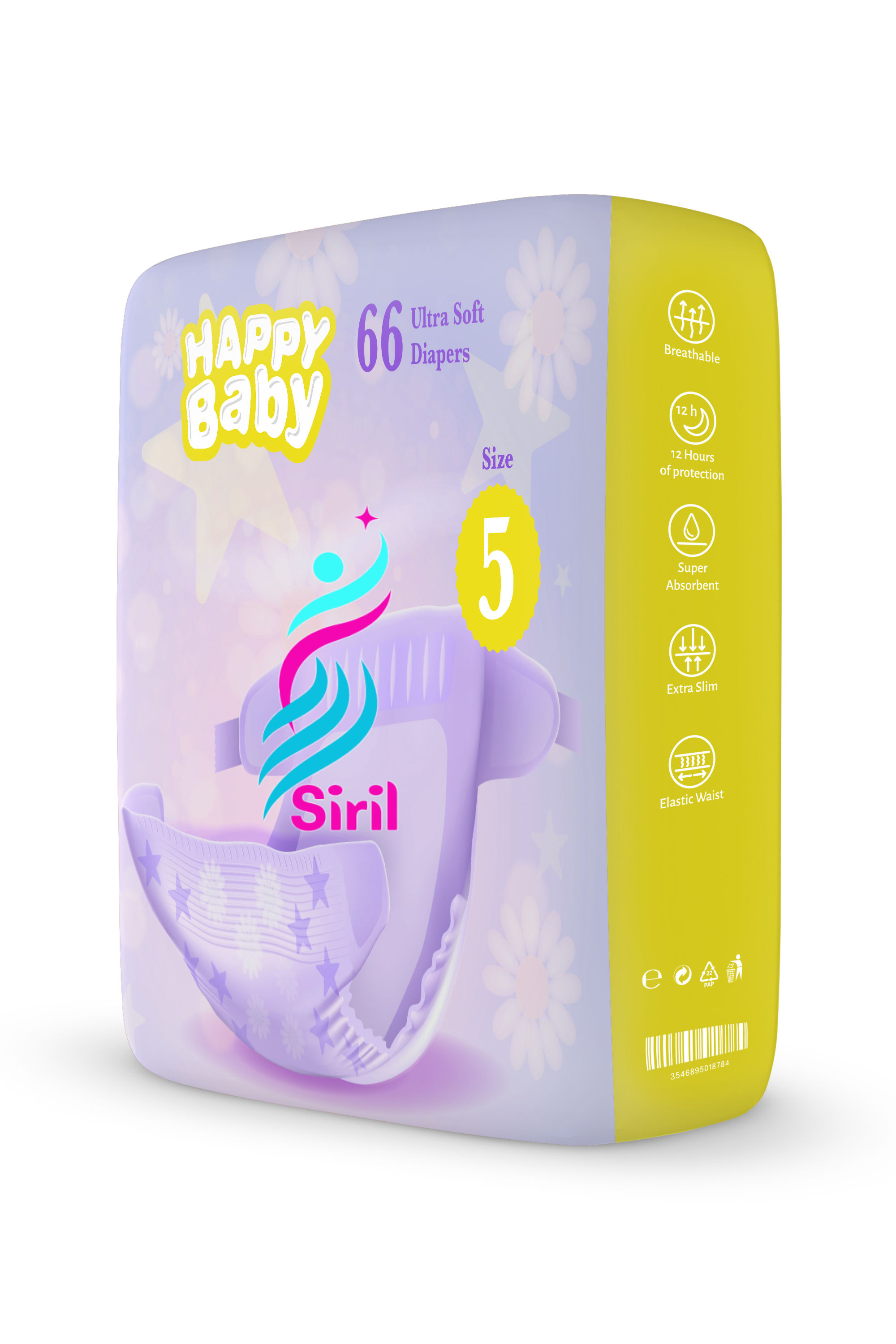 Size 5 Diapers Super Pack 66 ct.