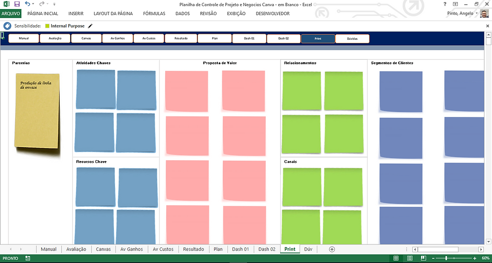 Miniatura: Planilha de Controle de Projeto e Negocios Canva
