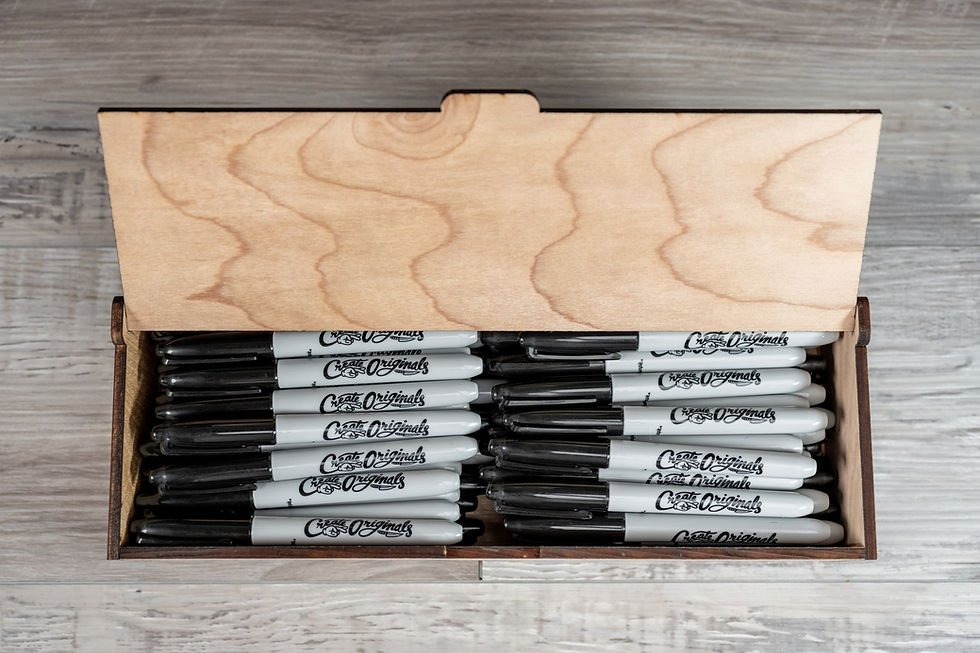 Thumbnail: CP x CO Custom Laser Engraved Birchwood Box