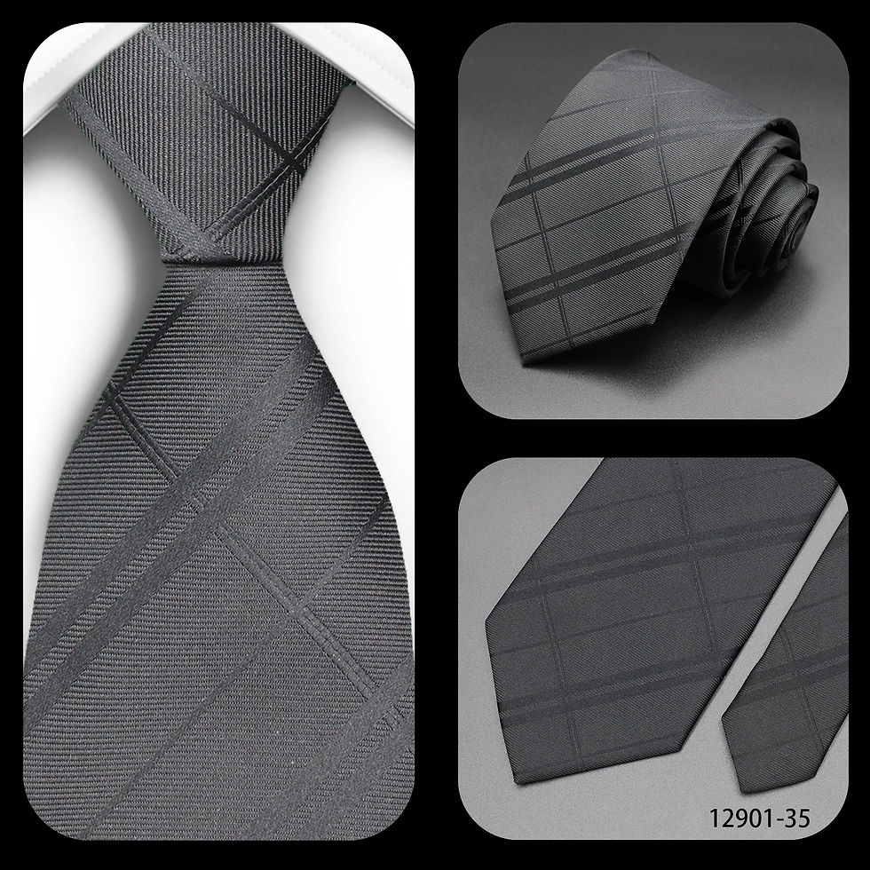 Miniatura: Gravata masculina luxuosa de 8cm.