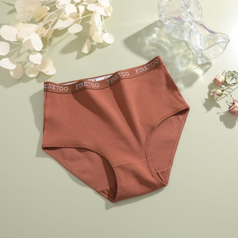 Miniatura: Shorts calcinha de algodão, sem costura, feminina, lingerie macia.