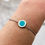 Miniatura: Pulsera cadena Circle Aquamarine - Plastic Free Oceans