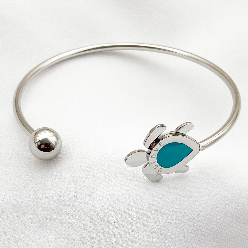 Miniatura: Brazalete Tortuga Aquamarine - Plastic Free Oceans