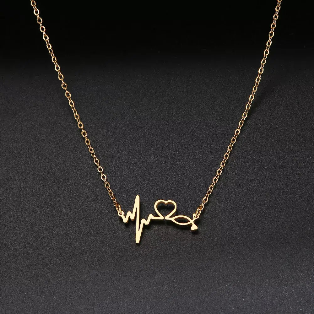 Stethoscope Heartbeat Necklace - Nurse Doctor Gift