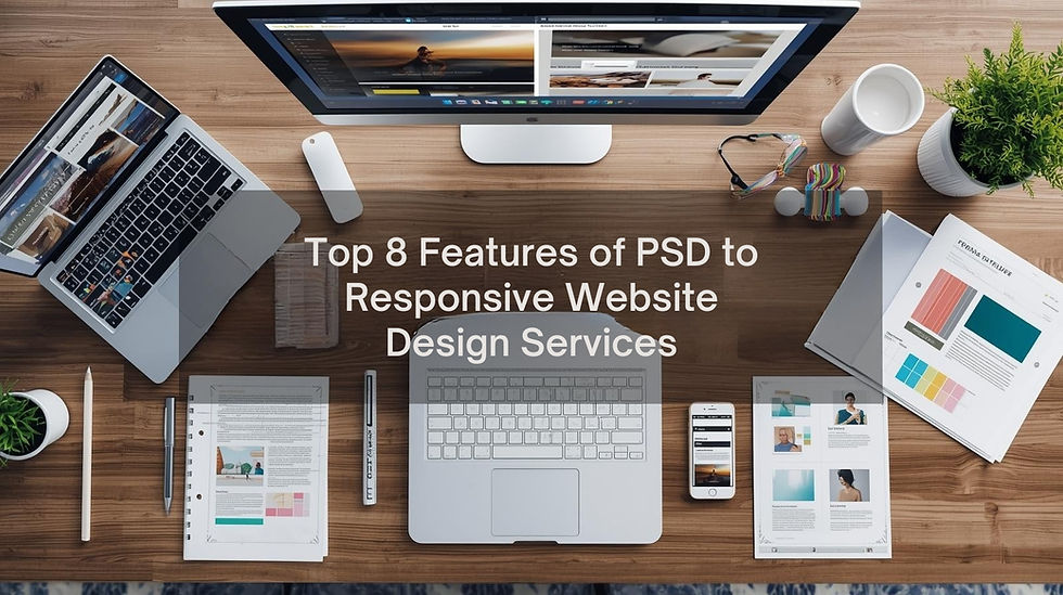 Top 8 Features of PSD to Responsive Website Design Services