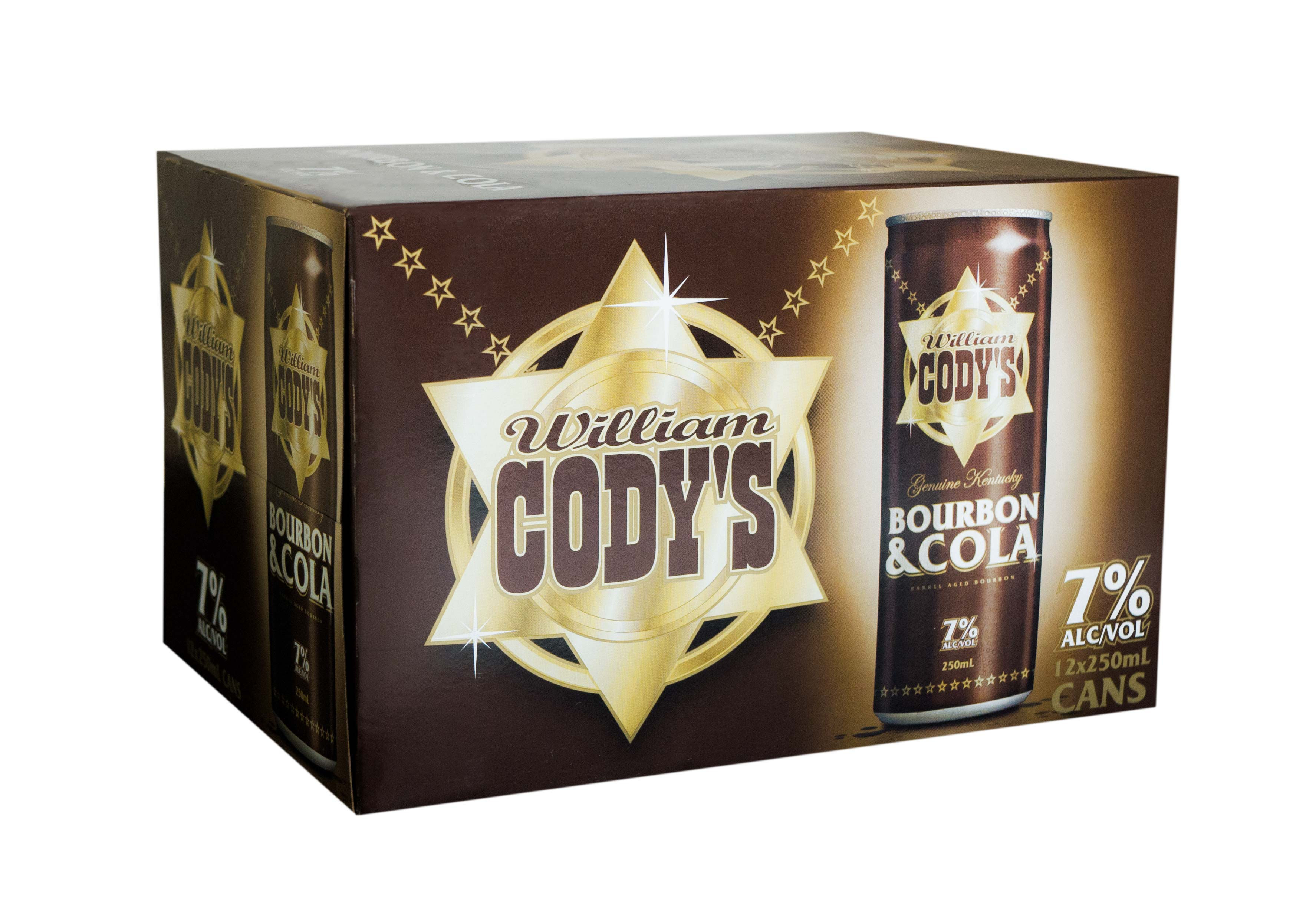 Cody's Bourbon & Cola 250ml Cans (12-pack)