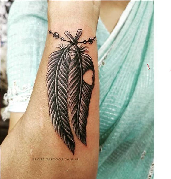 Indian Feather Tattoo Designs Feather Band Tattoo Design