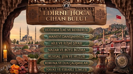 Edirne Hoca Cihan Ali Manevi Rehberlikte Doğru Adres