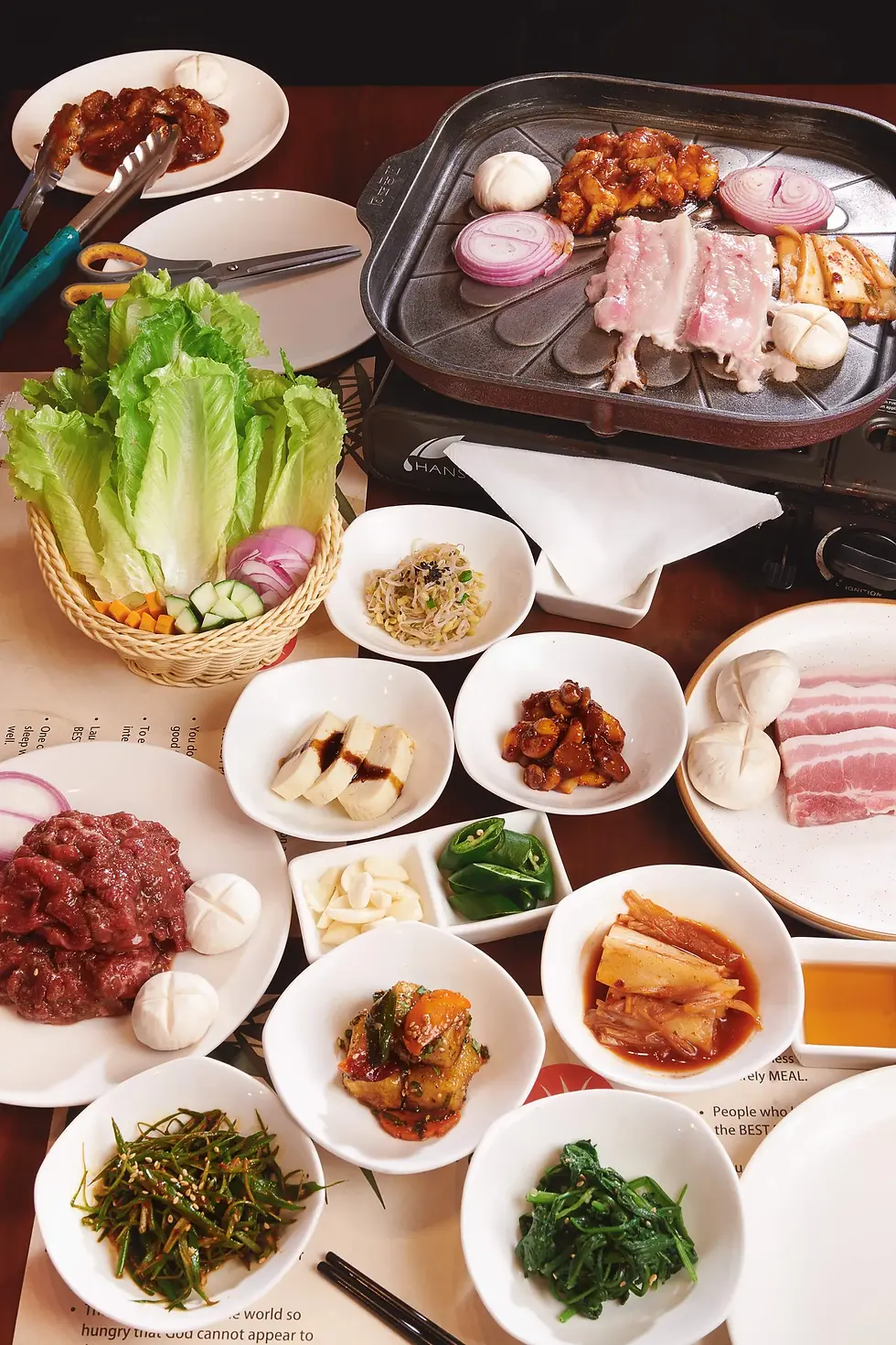 Vibrant interior of Origami, a popular Korean BBQ restaurant in Mumbai's BKC area