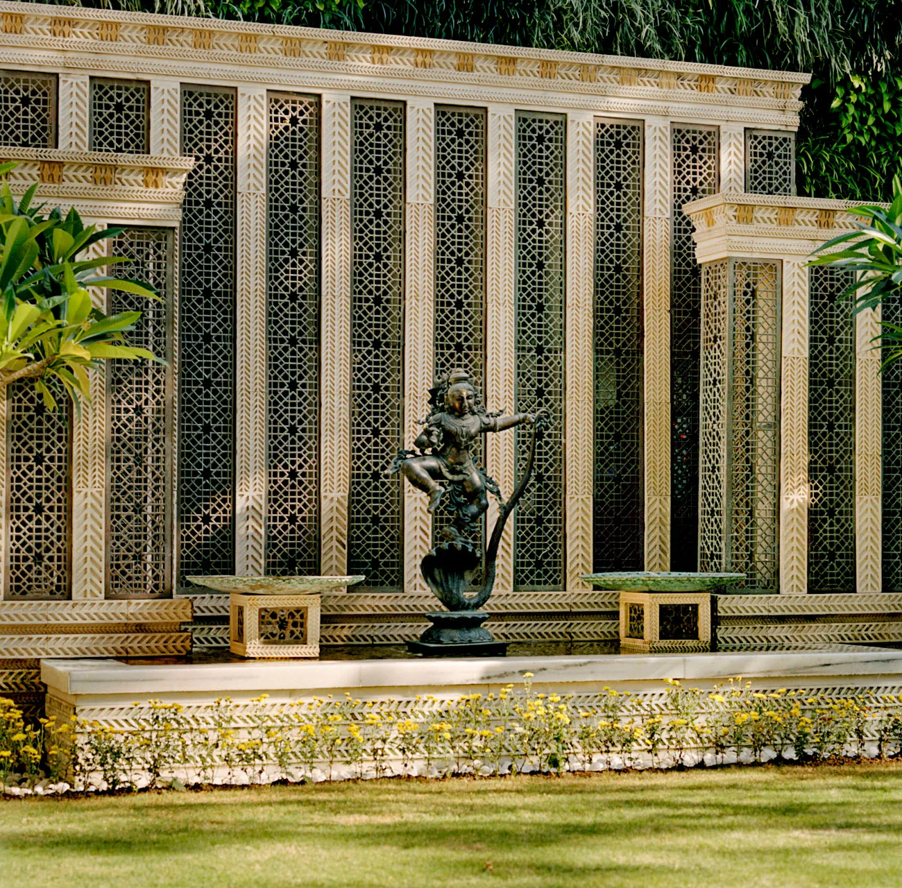 The home's design is inspired by the lotus and sun