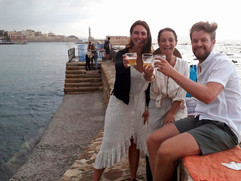 craft beer food tour group chania crete lighthouse
